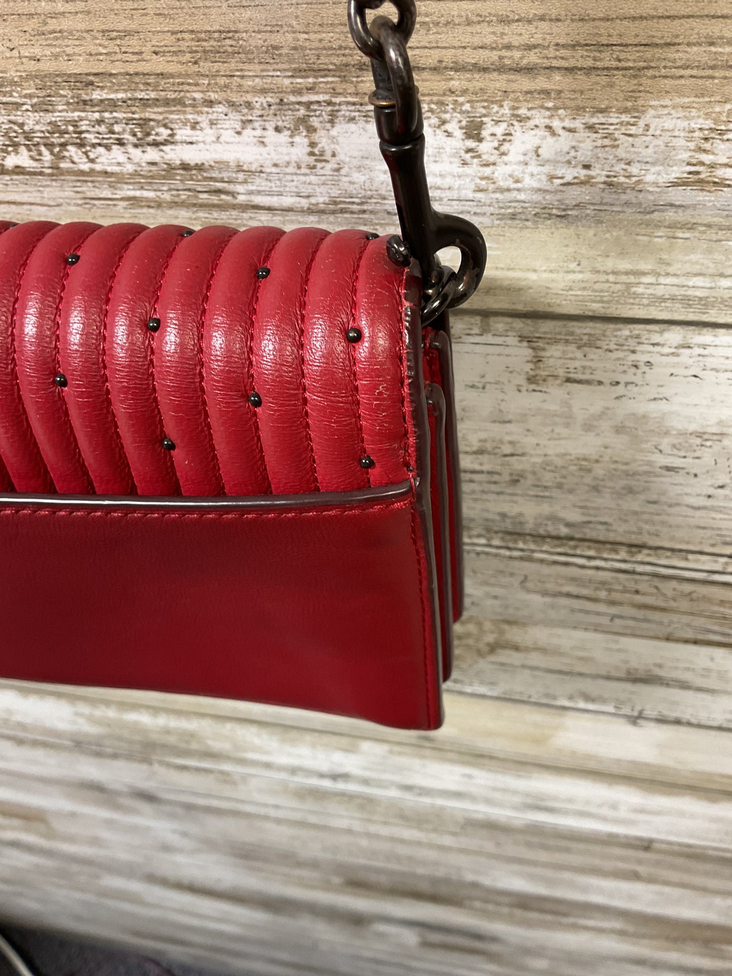 Crossbody Designer By Coach In Red, Size:Small