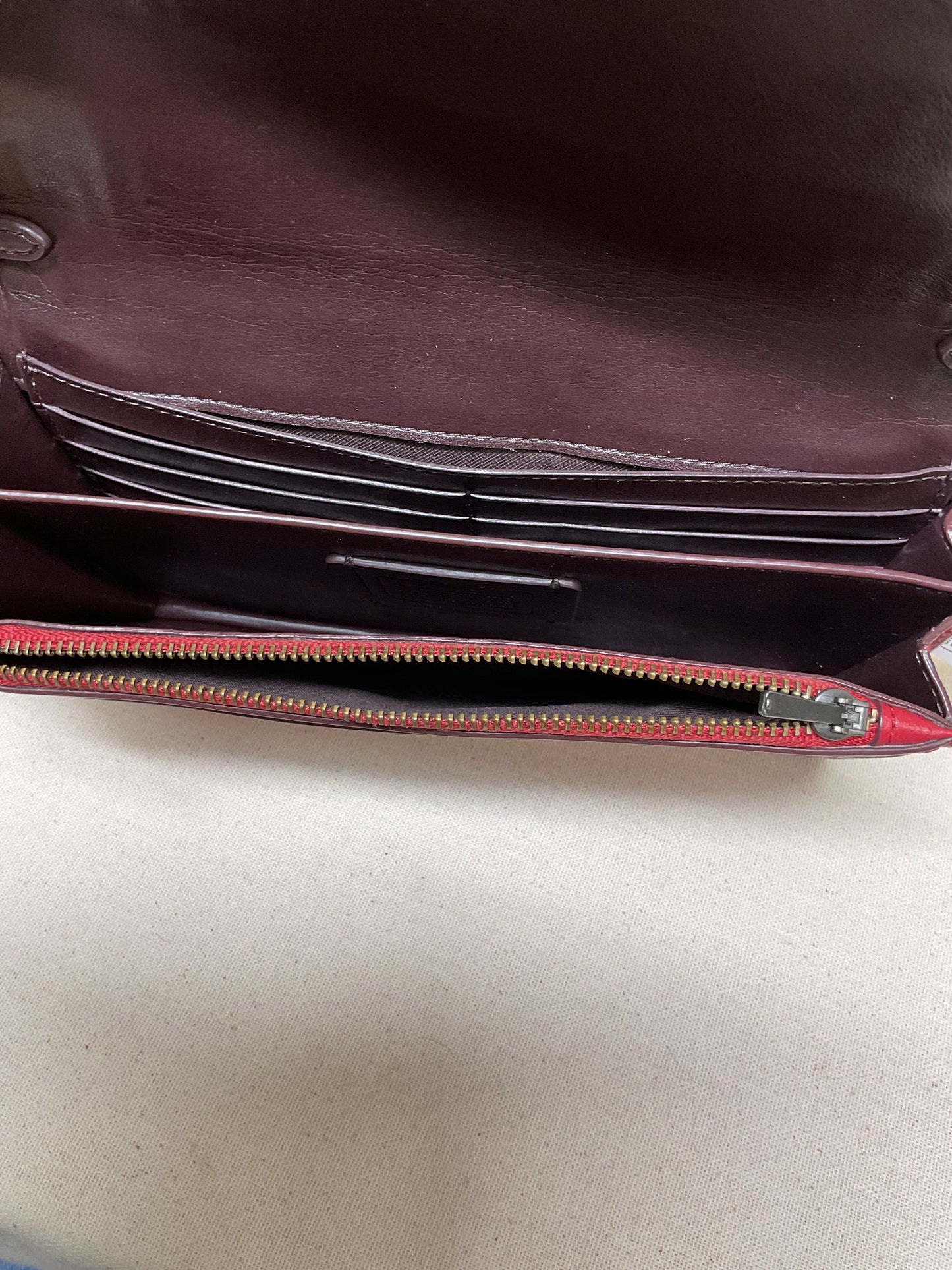 Crossbody Designer By Coach In Red, Size:Small