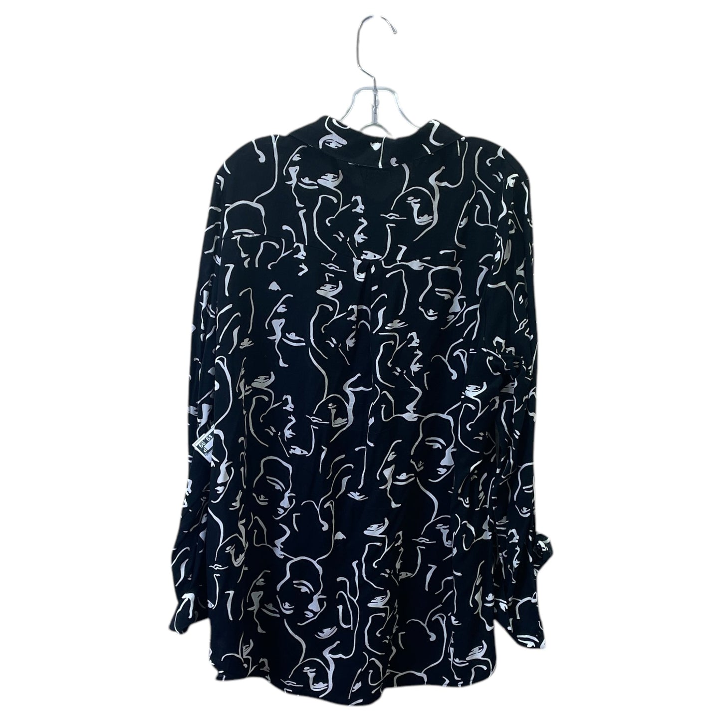 Top Ls By Big Dart In Black, Size:3X