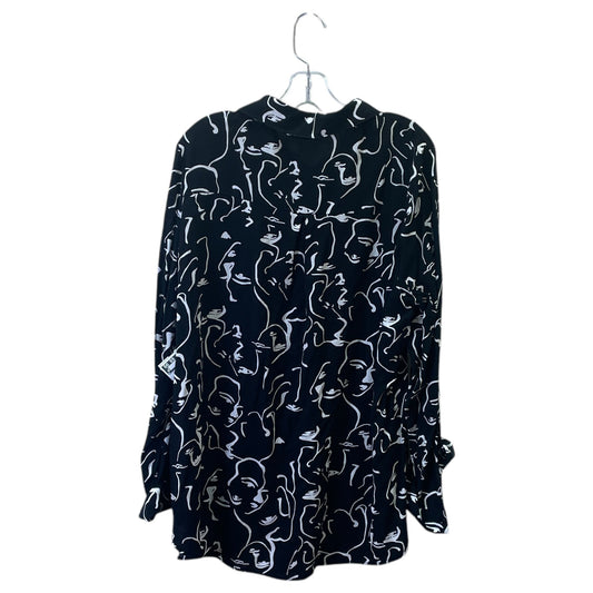 Top Ls By Big Dart In Black, Size:3X