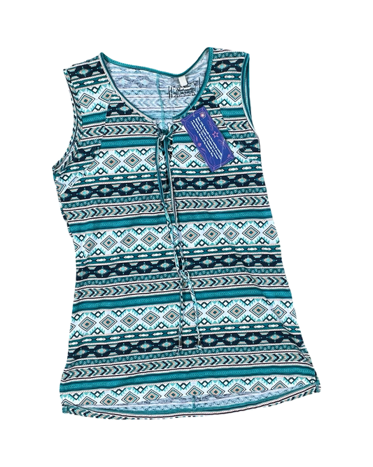Tank Top By Clothes Mentor In Green, Size:S