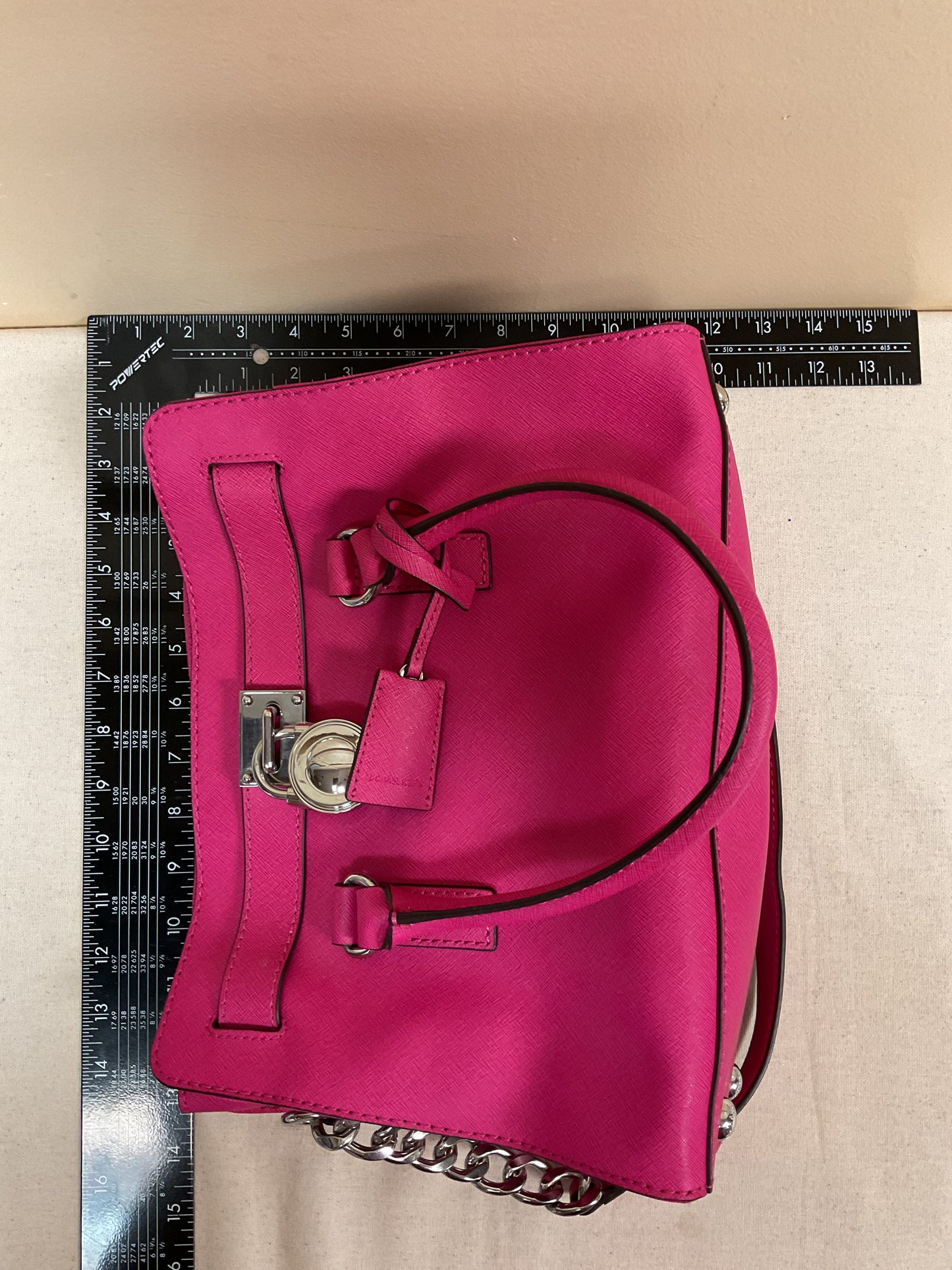 Handbag Designer By Michael Kors In Pink, Size:Medium