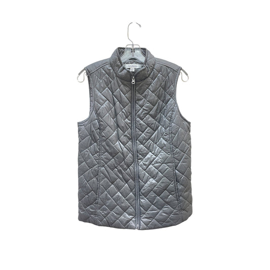 Vest Puffer & Quilted By Croft And Barrow In Grey, Size:S