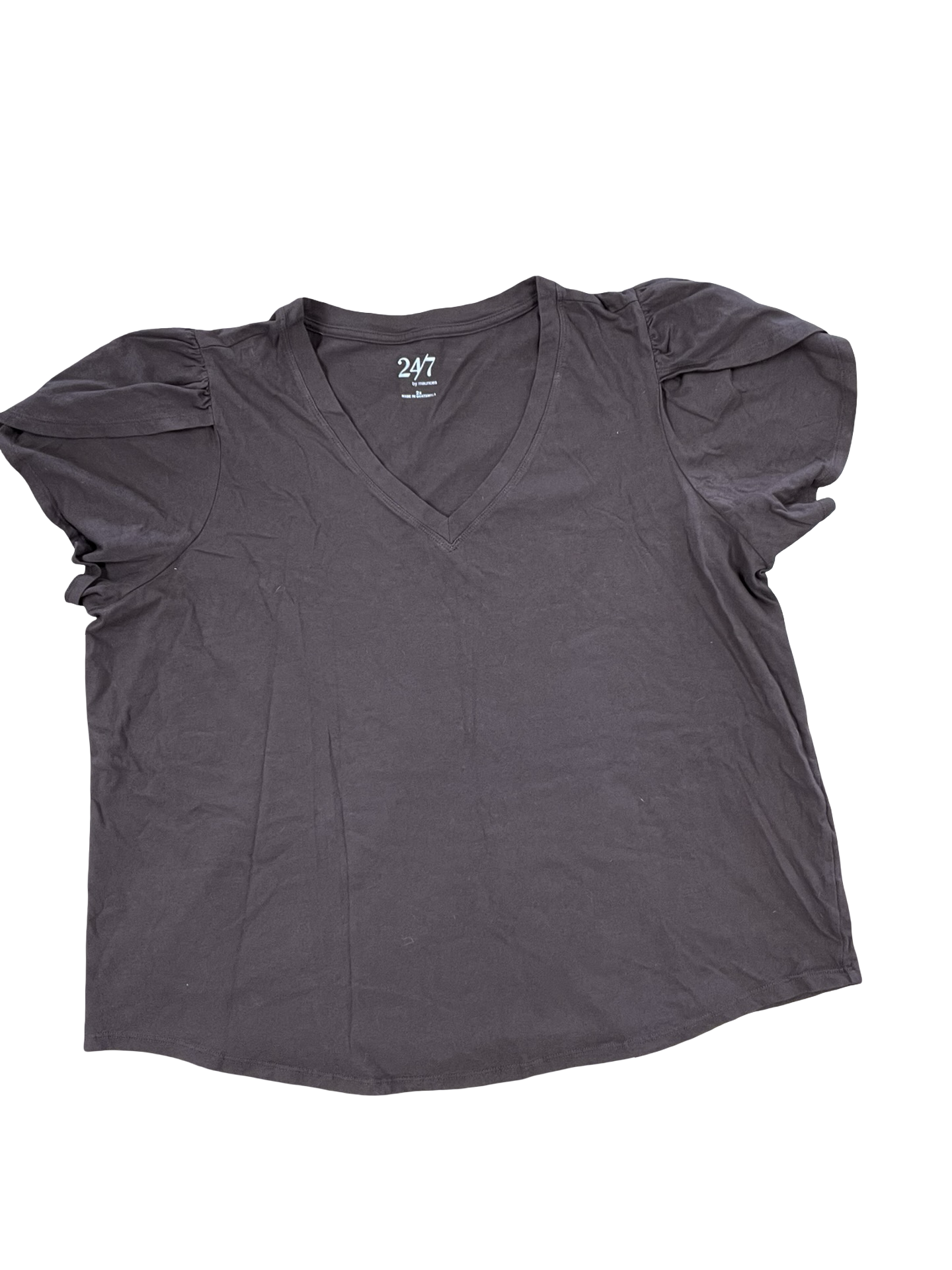 Top Ss By Maurices In Brown, Size:2X