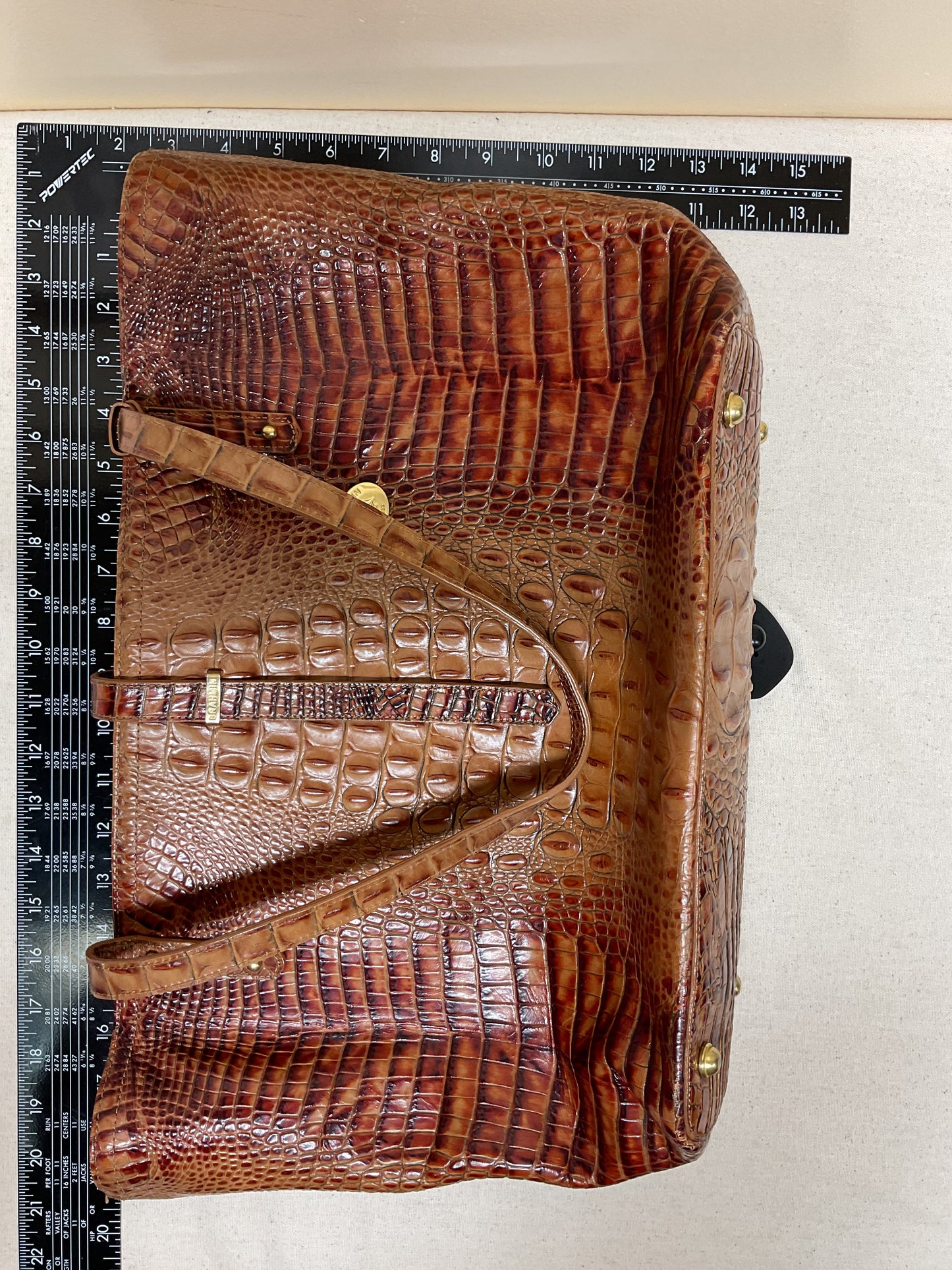 Handbag Designer By Brahmin In Brown, Size:Large