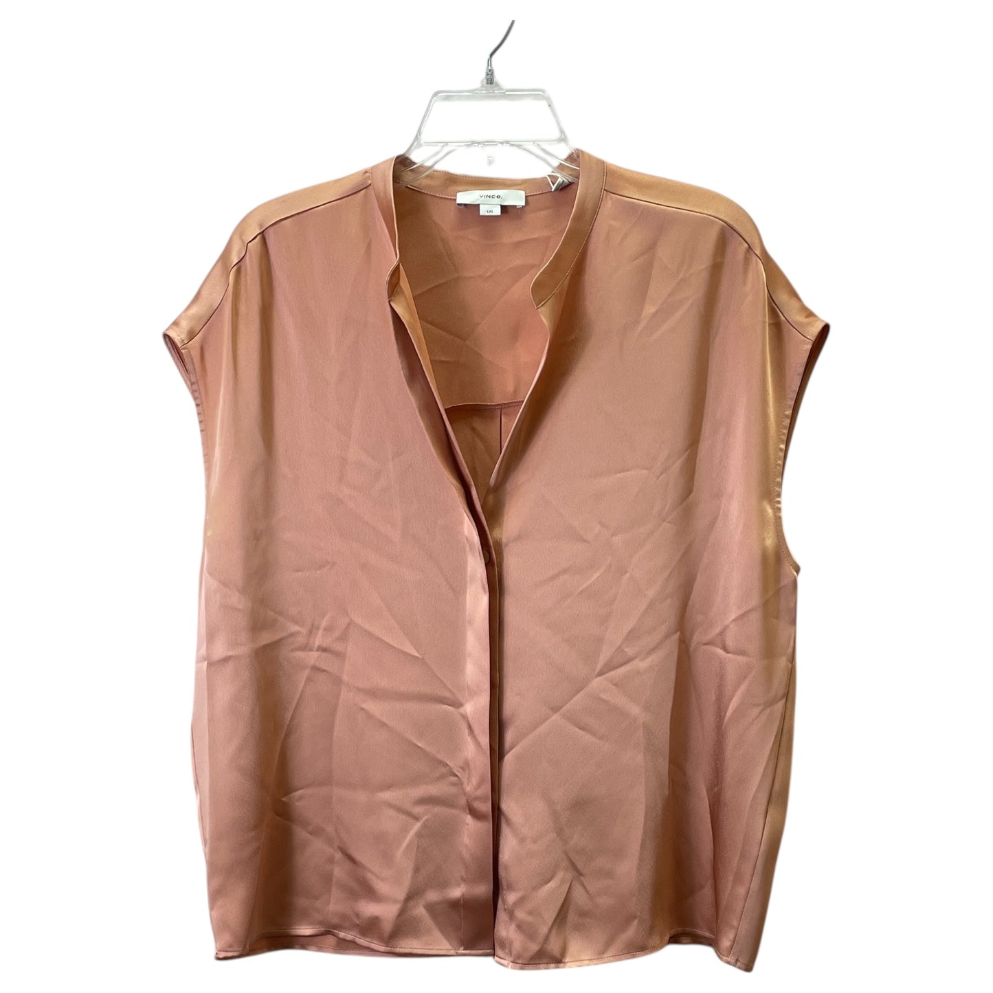 Top Sleeveless By Vince In Orange, Size:L