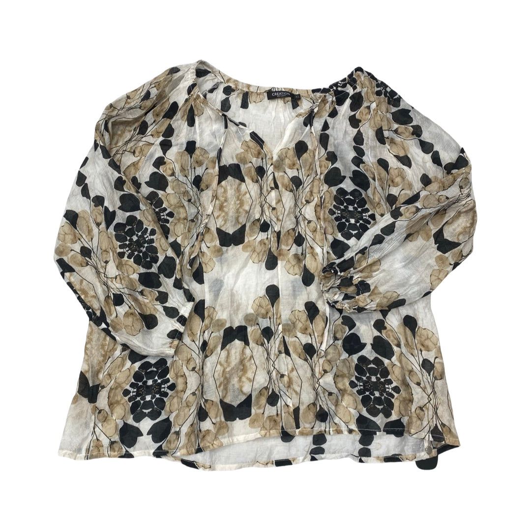 Top 3/4 Sleeve By Clothes Mentor In Multi, Size:Xl