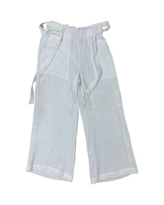 Pants Cropped By Clothes Mentor In White, Size:M