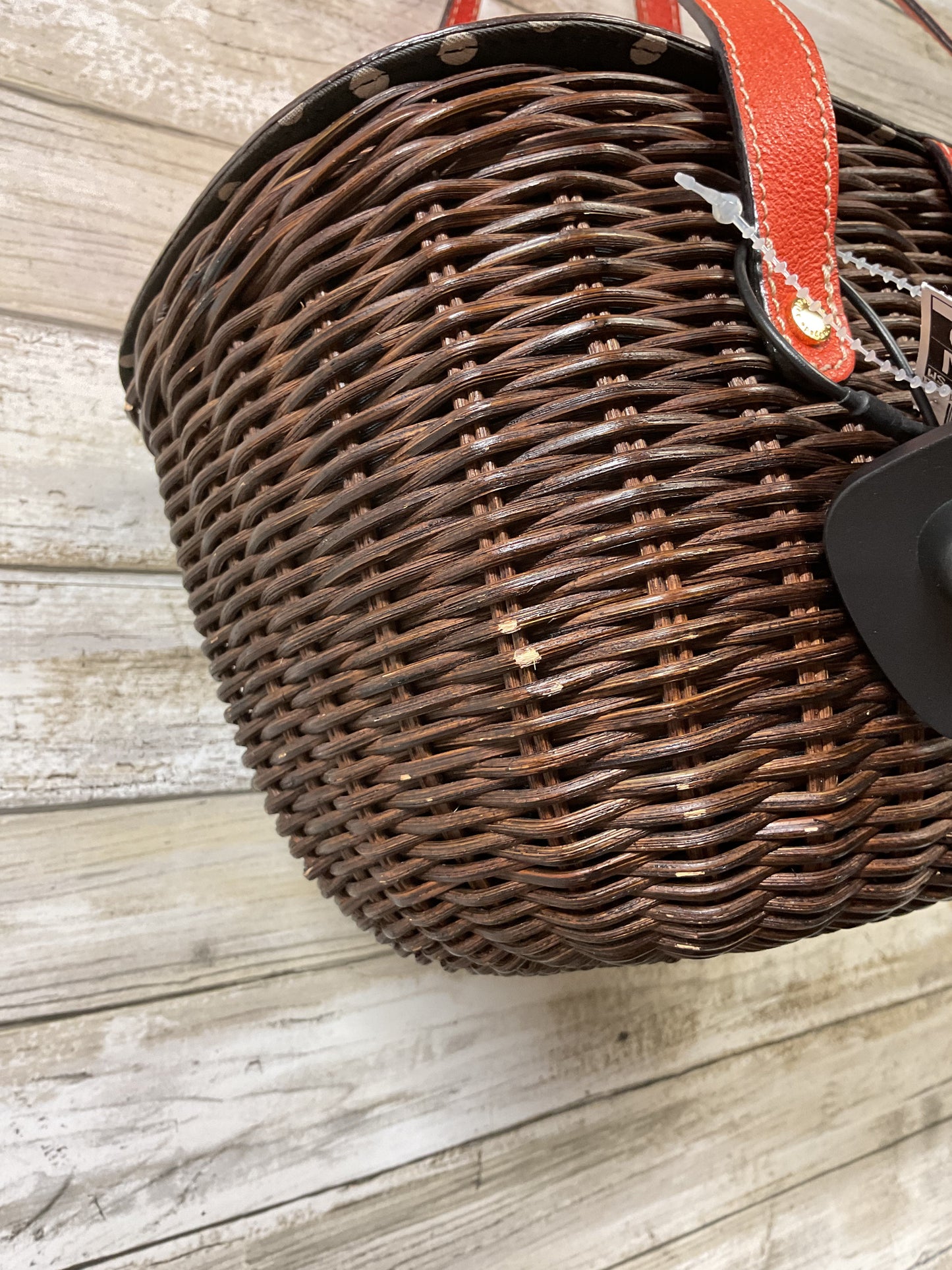 Handbag Designer By Kate Spade In Brown & Orange, Size:Small