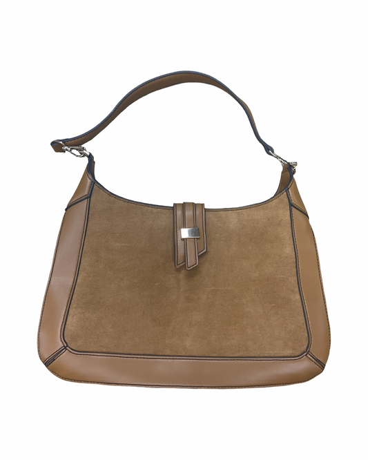 Handbag By Liz Claiborne In Brown, Size:Medium