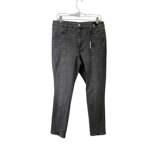 Jeans Skinny By Express In Black Denim, Size:12