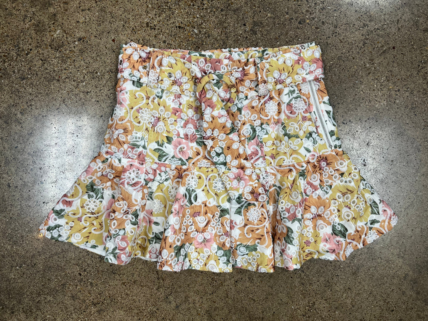 Skirt Mini & Short By En Saison In Floral Print, Size:S