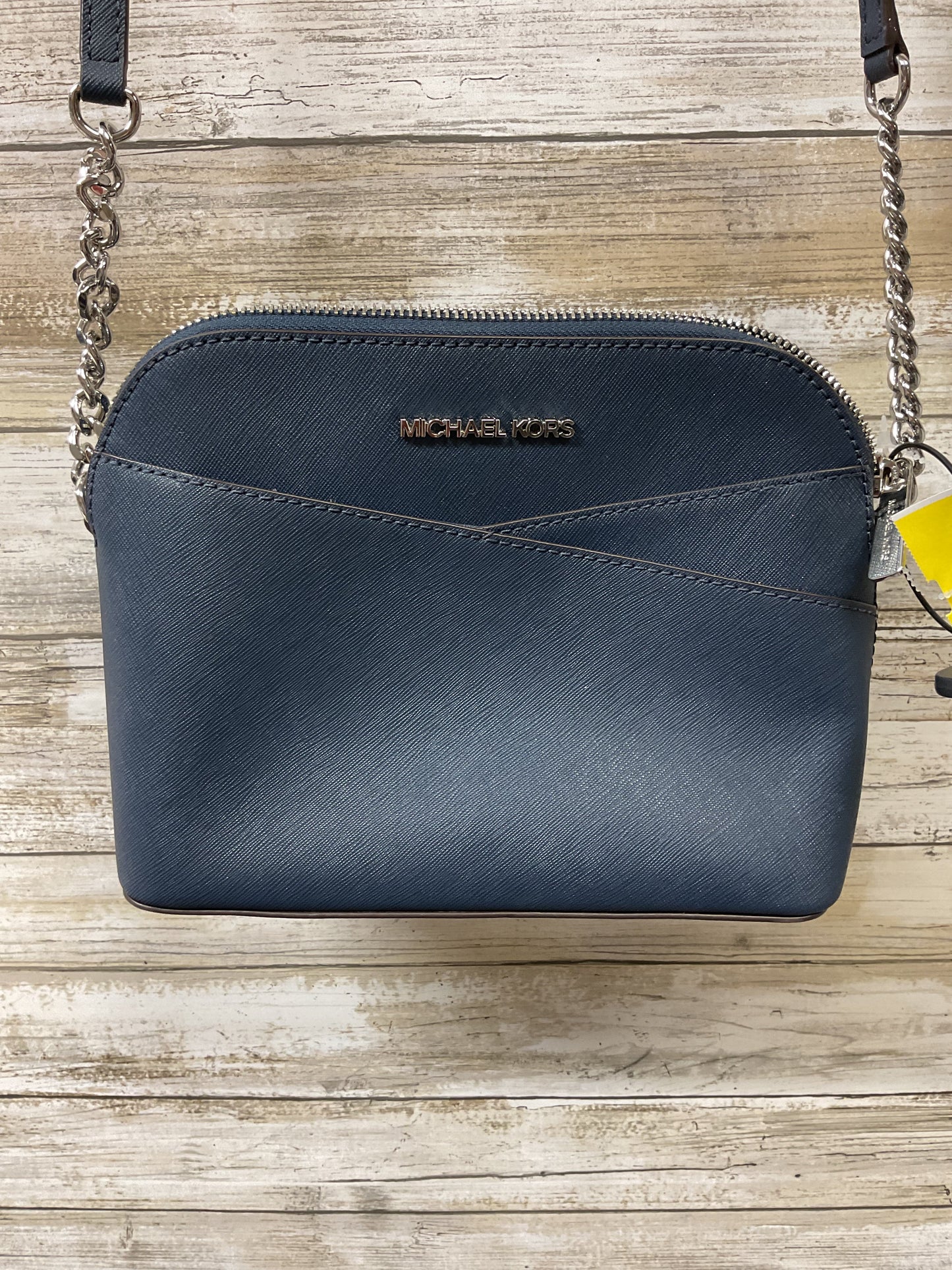 Crossbody Designer By Michael Kors In Navy, Size:Medium