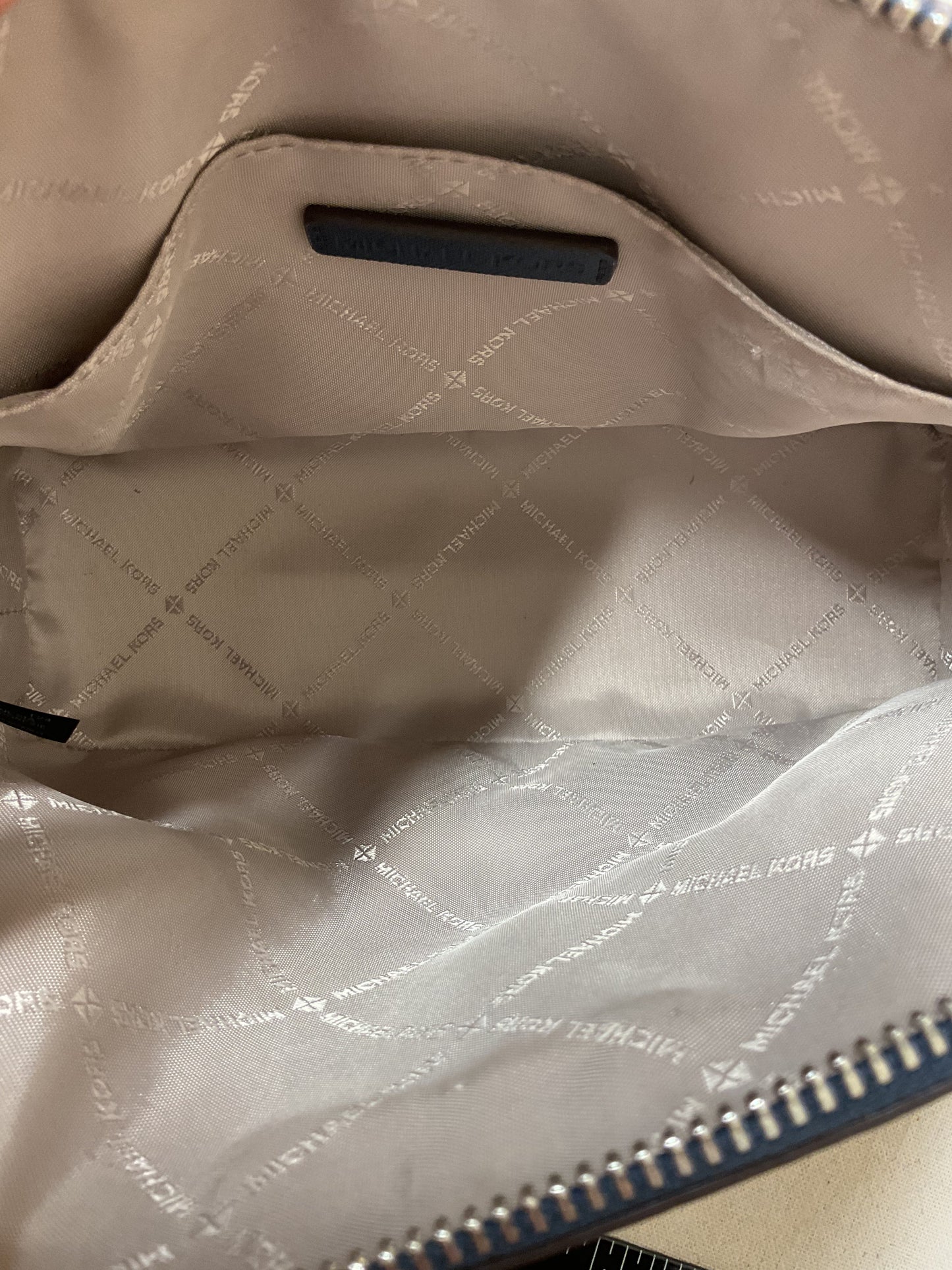 Crossbody Designer By Michael Kors In Navy, Size:Medium