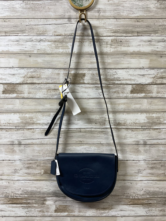 Handbag Designer By Coach In Navy, Size:Small