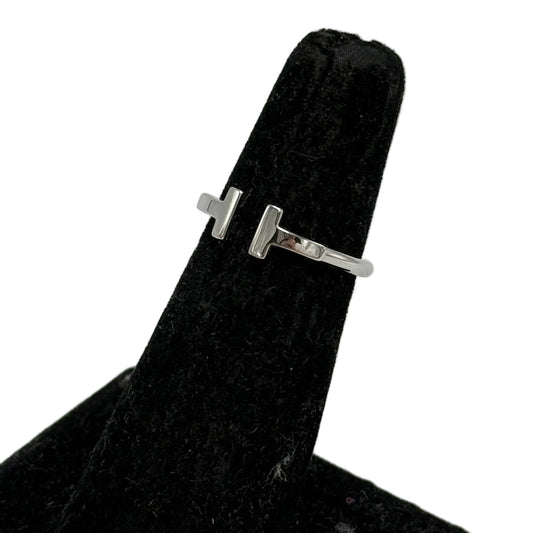 Tiffany & Company T Wire 18k Gold Luxury Ring , Size: 5.5
