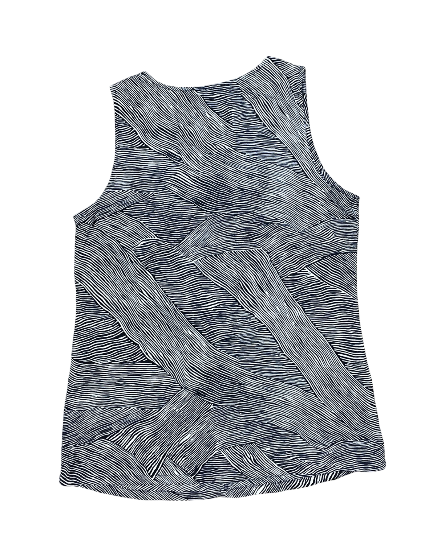 Top Sleeveless By Limited In Blue & Cream, Size:S