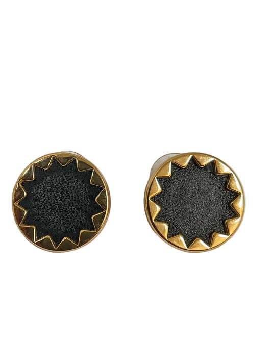 Earrings Stud By House Of Harlow In Black & Gold