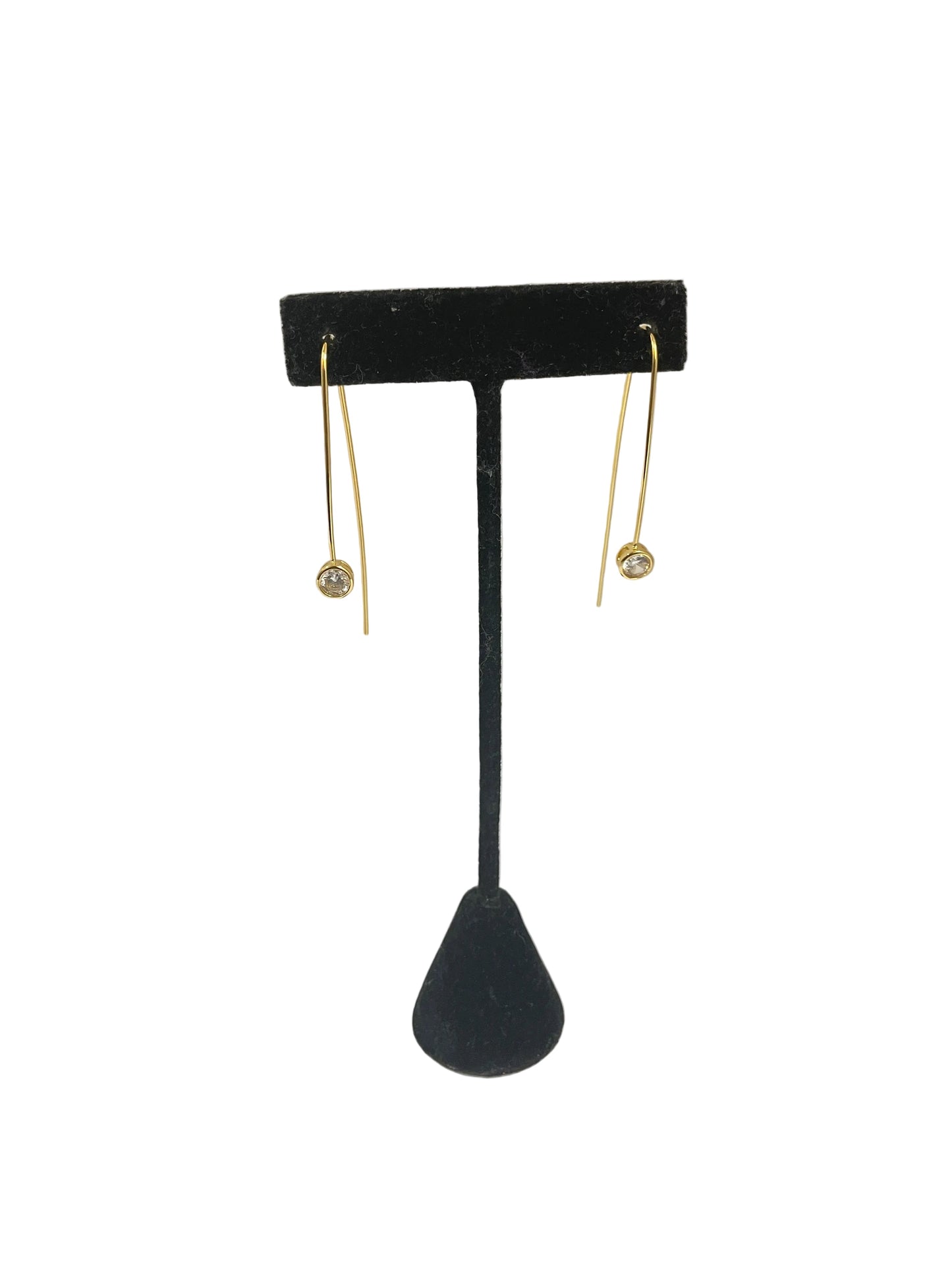 Earrings Dangle/Drop By AMANDA BLU In Gold & White