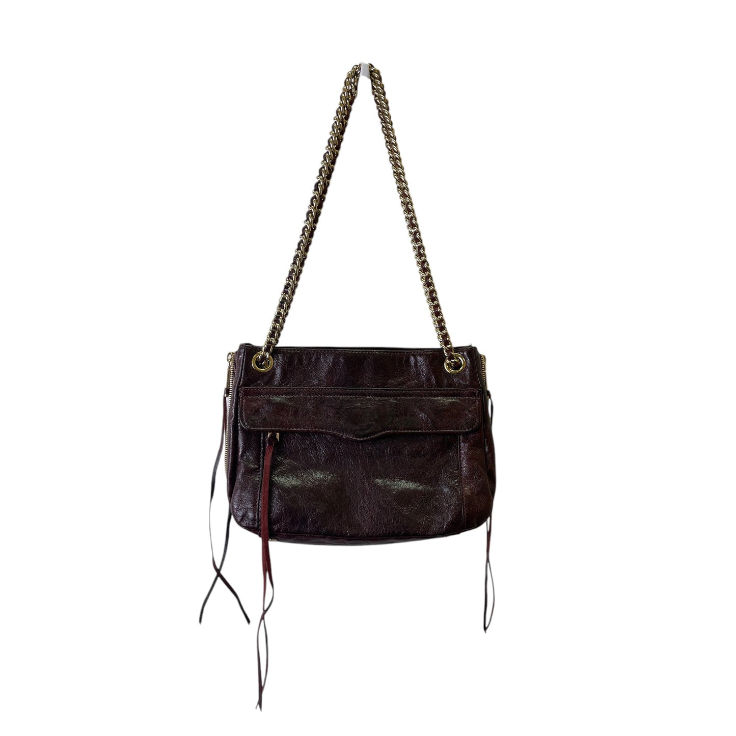 Crossbody Designer By Rebecca Minkoff In Maroon, Size:Medium