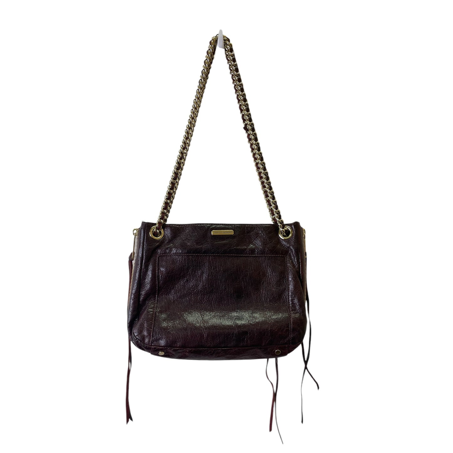 Crossbody Designer By Rebecca Minkoff In Maroon, Size:Medium