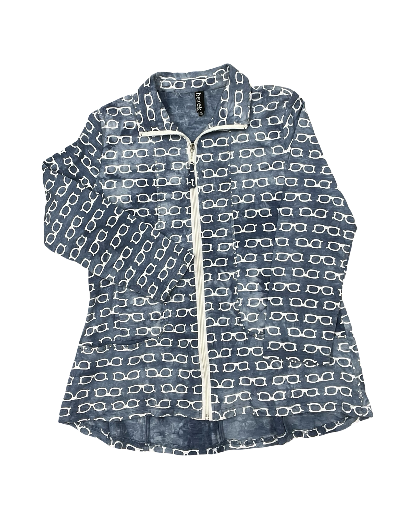 Jacket Other By Clothes Mentor In Blue & White, Size:Xl