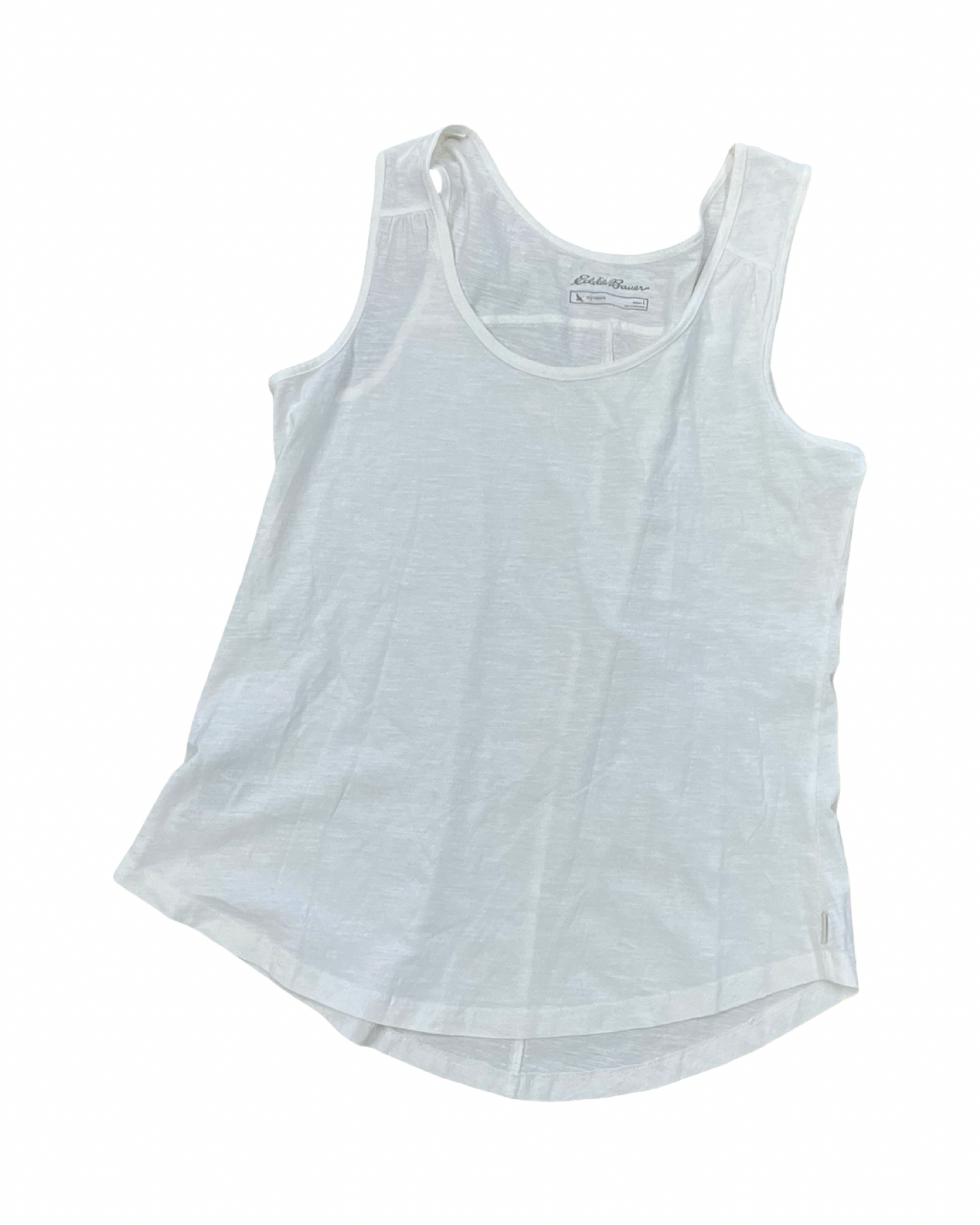 Top Sleeveless Basic By Eddie Bauer In White, Size:L