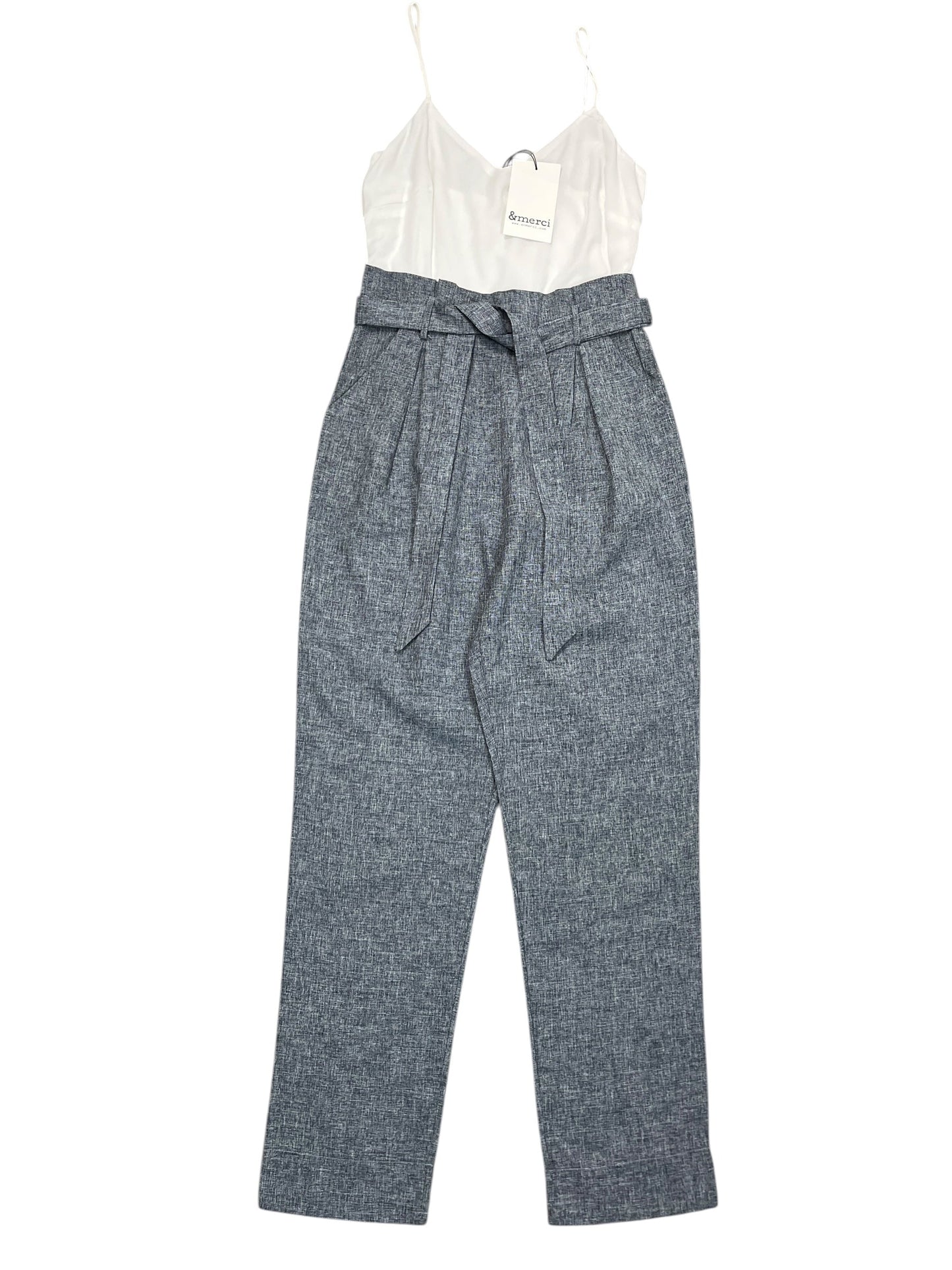 Jumpsuit By &Merci In Grey & White, Size:S