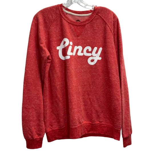 Sweatshirt Crewneck By Clothes Mentor In Red, Size: M