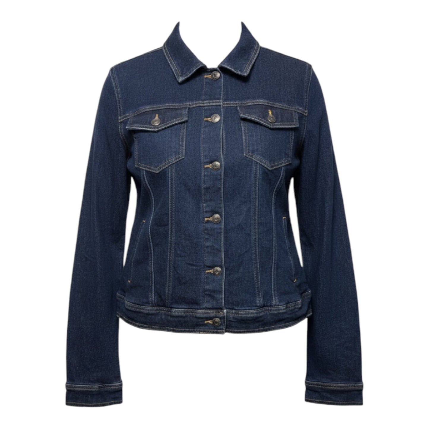 Jacket Denim By Wonderly In Blue Denim, Size: XXL