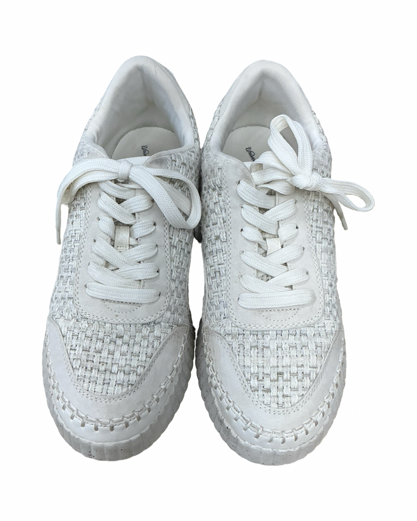 Shoes Sneakers By Universal Standard In Cream & Tan, Size:8.5