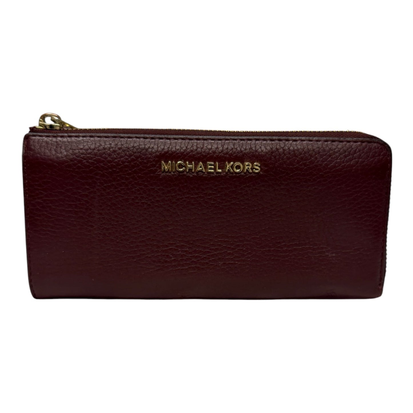 Wallet By Michael By Michael Kors In Maroon, Size:Medium