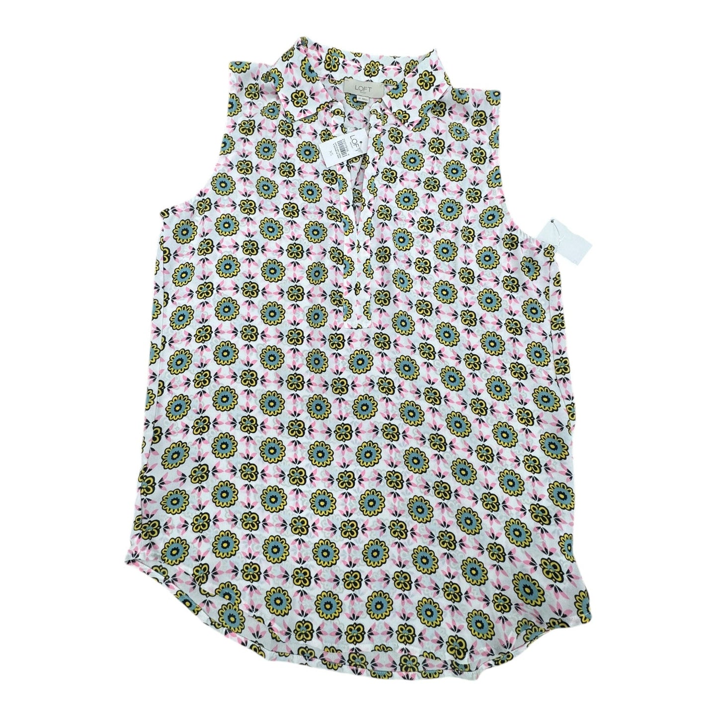 Top Sleeveless By Loft In Multi, Size:Xs