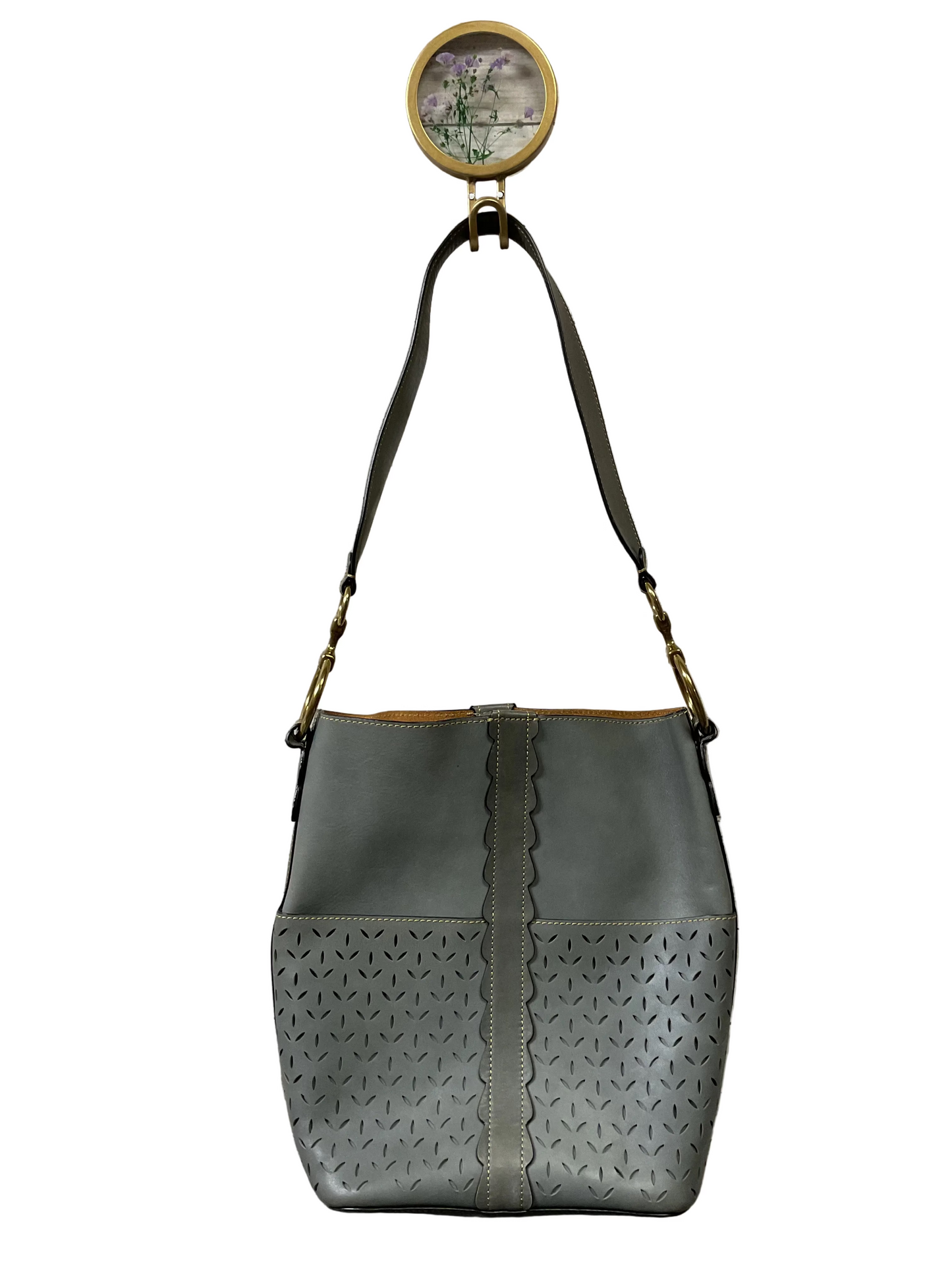 Tote Designer By Frye In Grey, Size:Medium