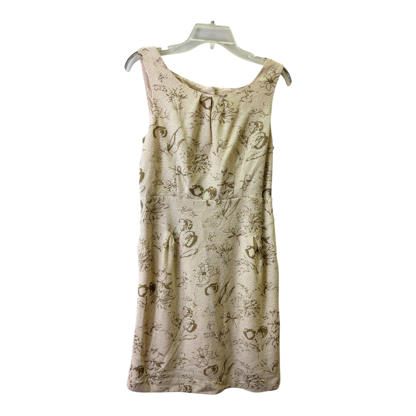Dress Casual Short By Moulinette Soeurs In Cream & Yellow, Size:M