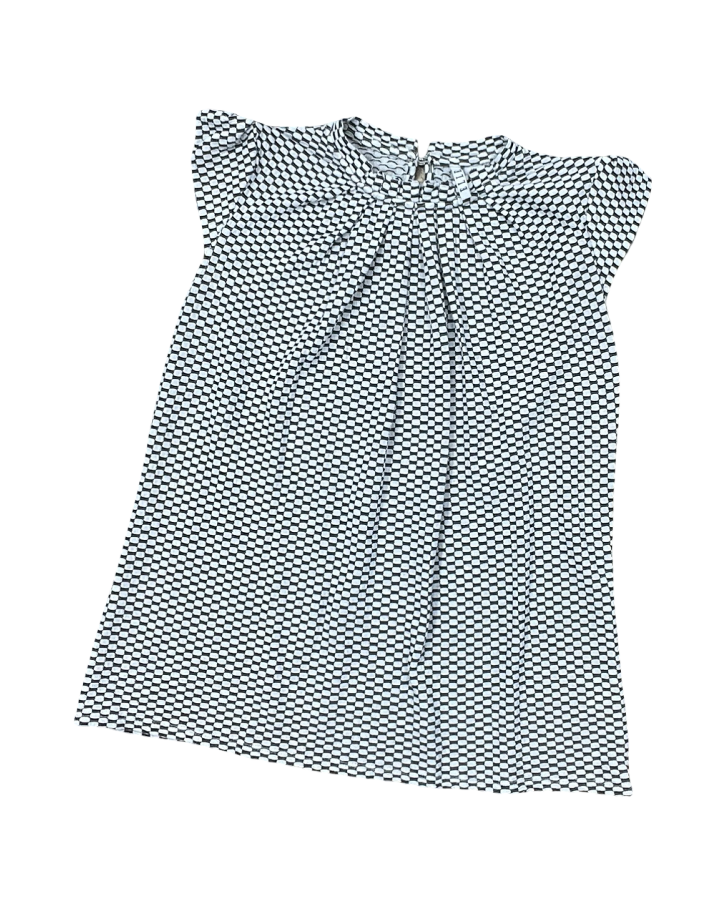 Top Sleeveless By Elle In Black & White, Size:Xs