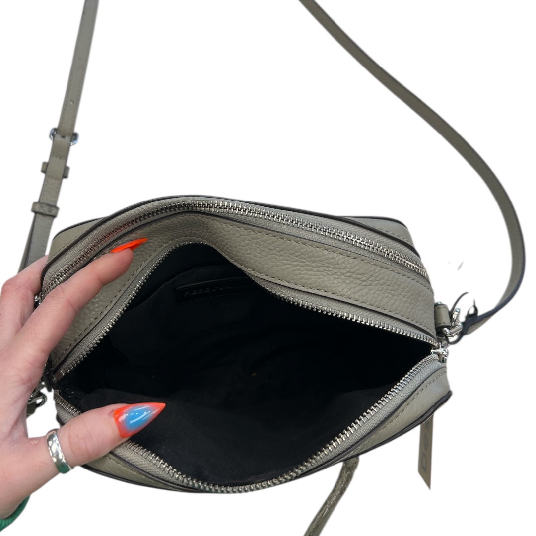 Crossbody Designer By Rebecca Minkoff In Grey, Size:Small