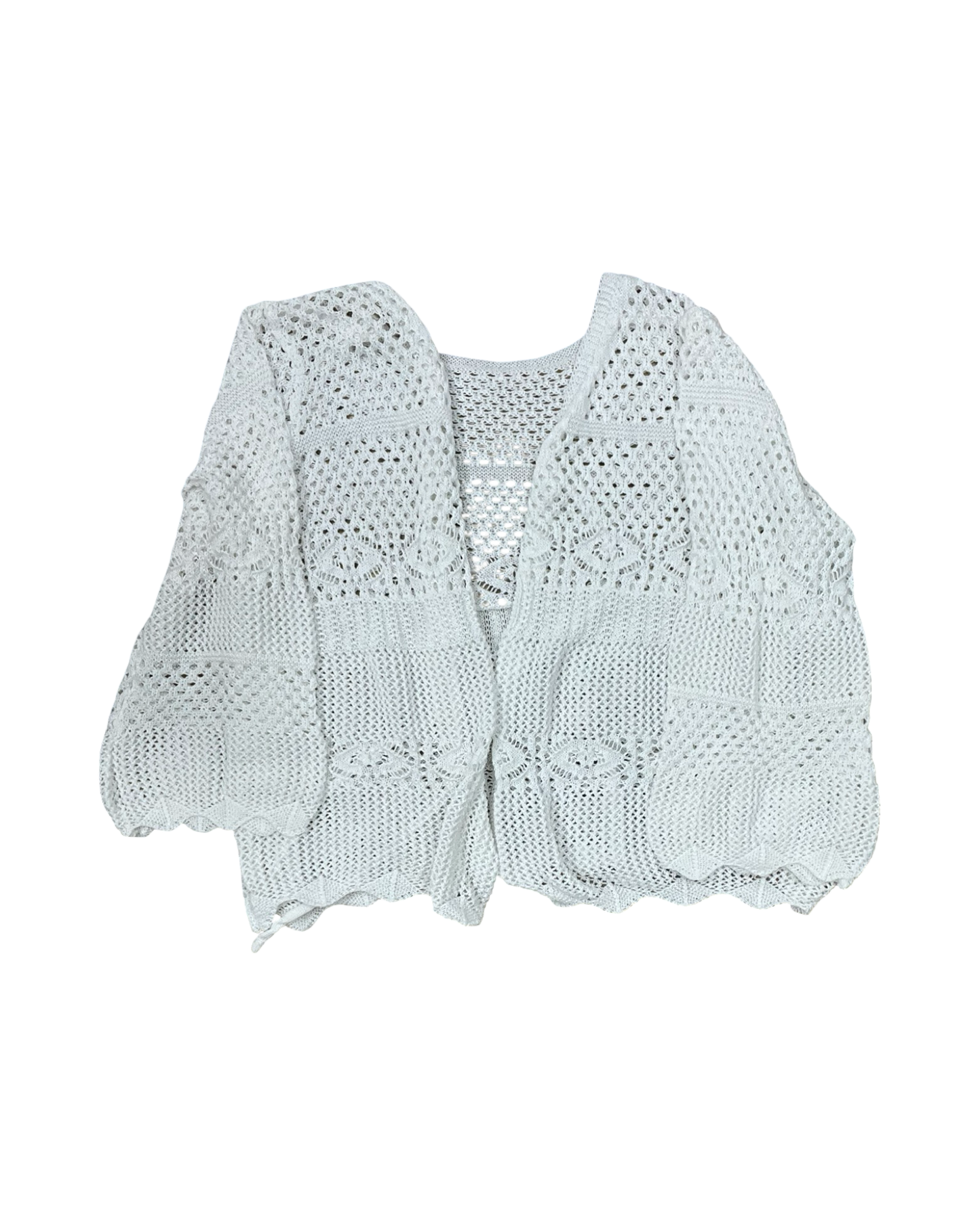 Cardigan By Shein In White, Size:3X