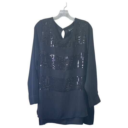 Top Ls By Lane Bryant In Black, Size:Xl