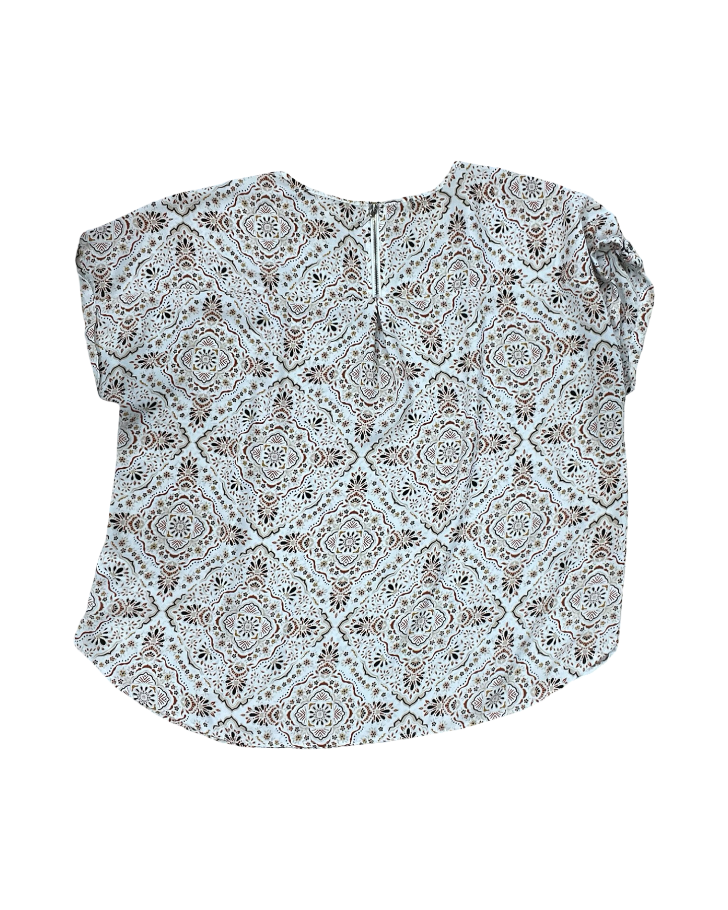 Top Ss By Maurices In Brown & Cream, Size:Xl