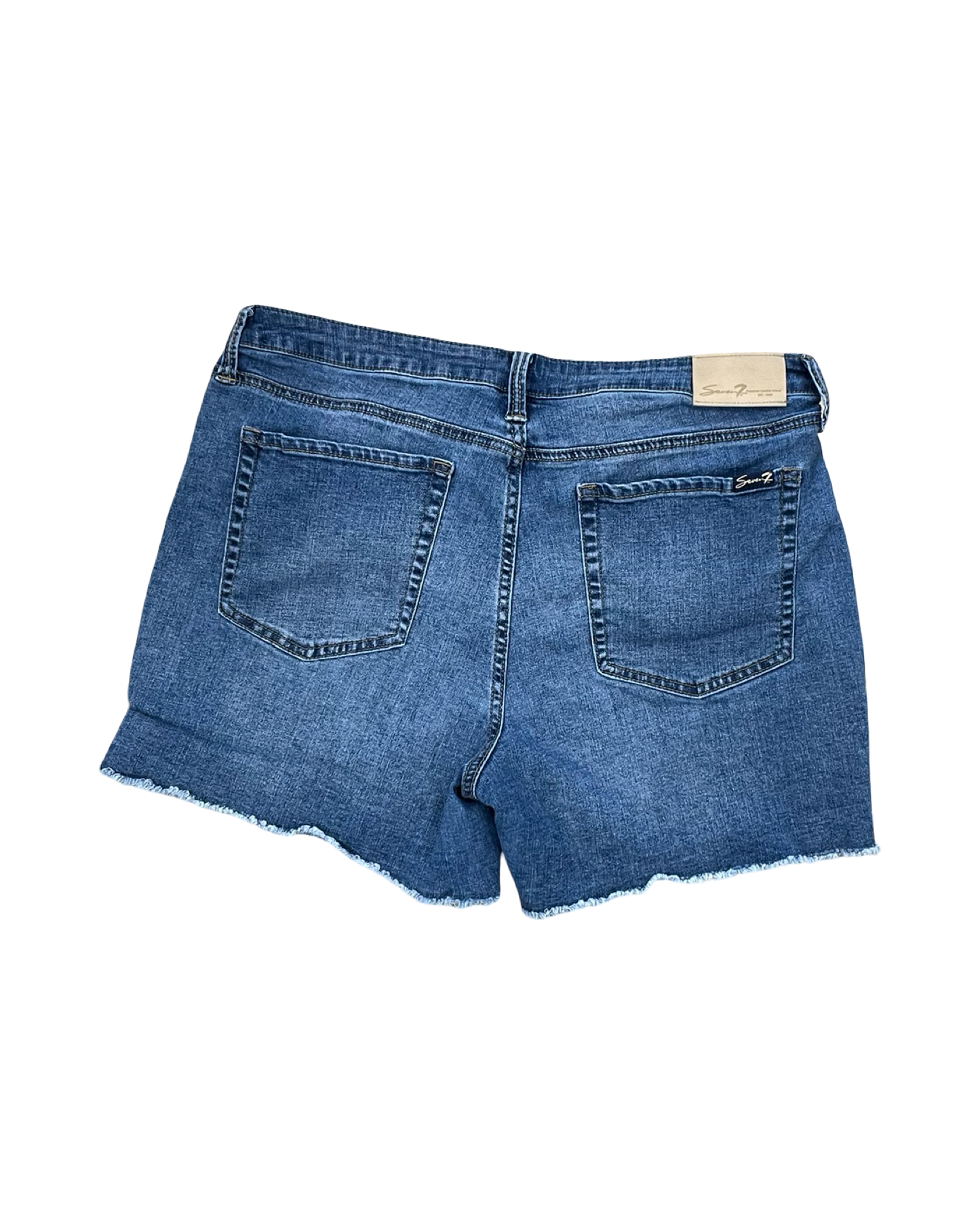 Shorts By Seven 7 In Blue Denim, Size:16