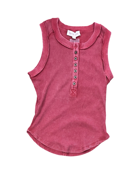 Top Sleeveless By Hippie Rose In Red, Size:S