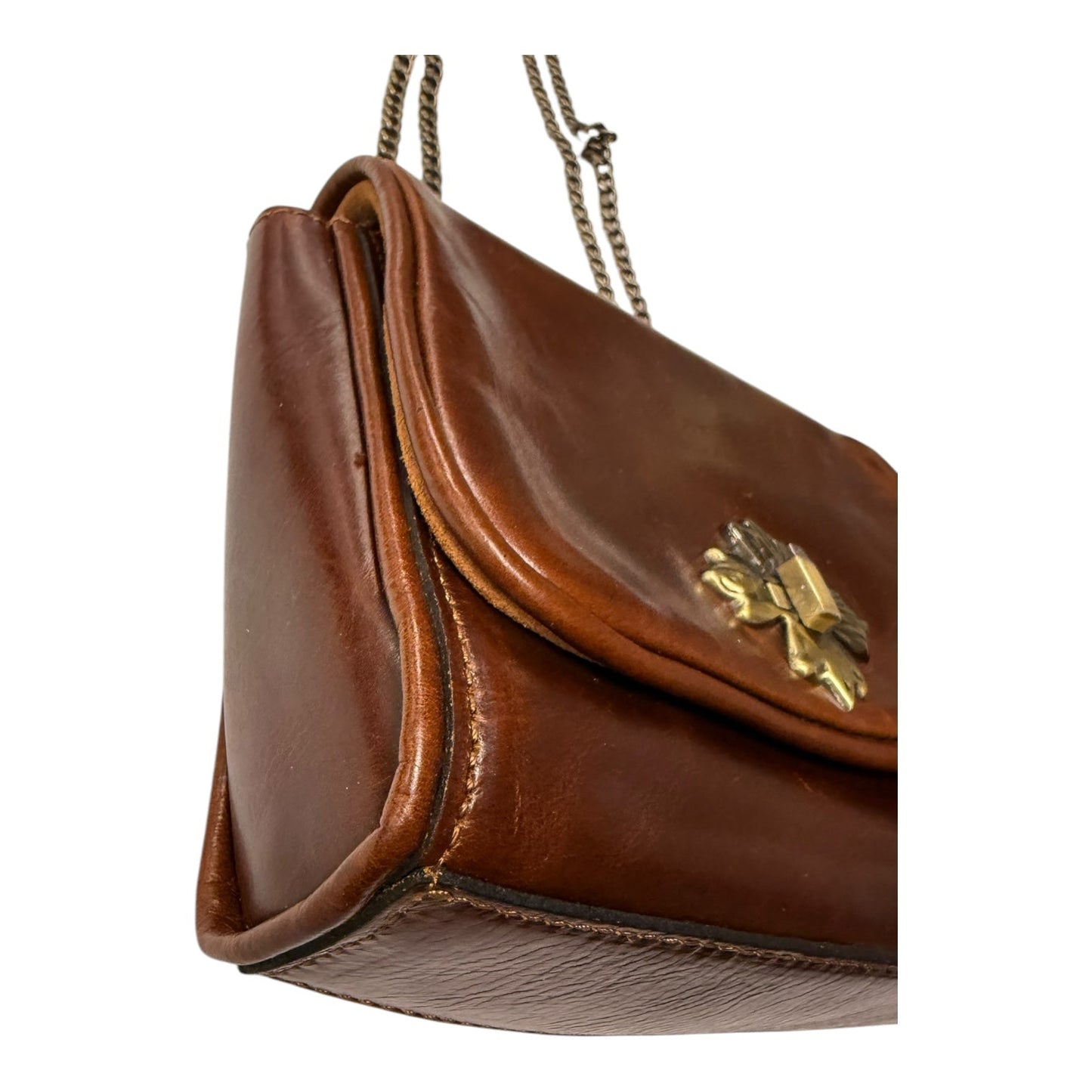 Crossbody Designer By Patricia Nash In Brown, Size:Small