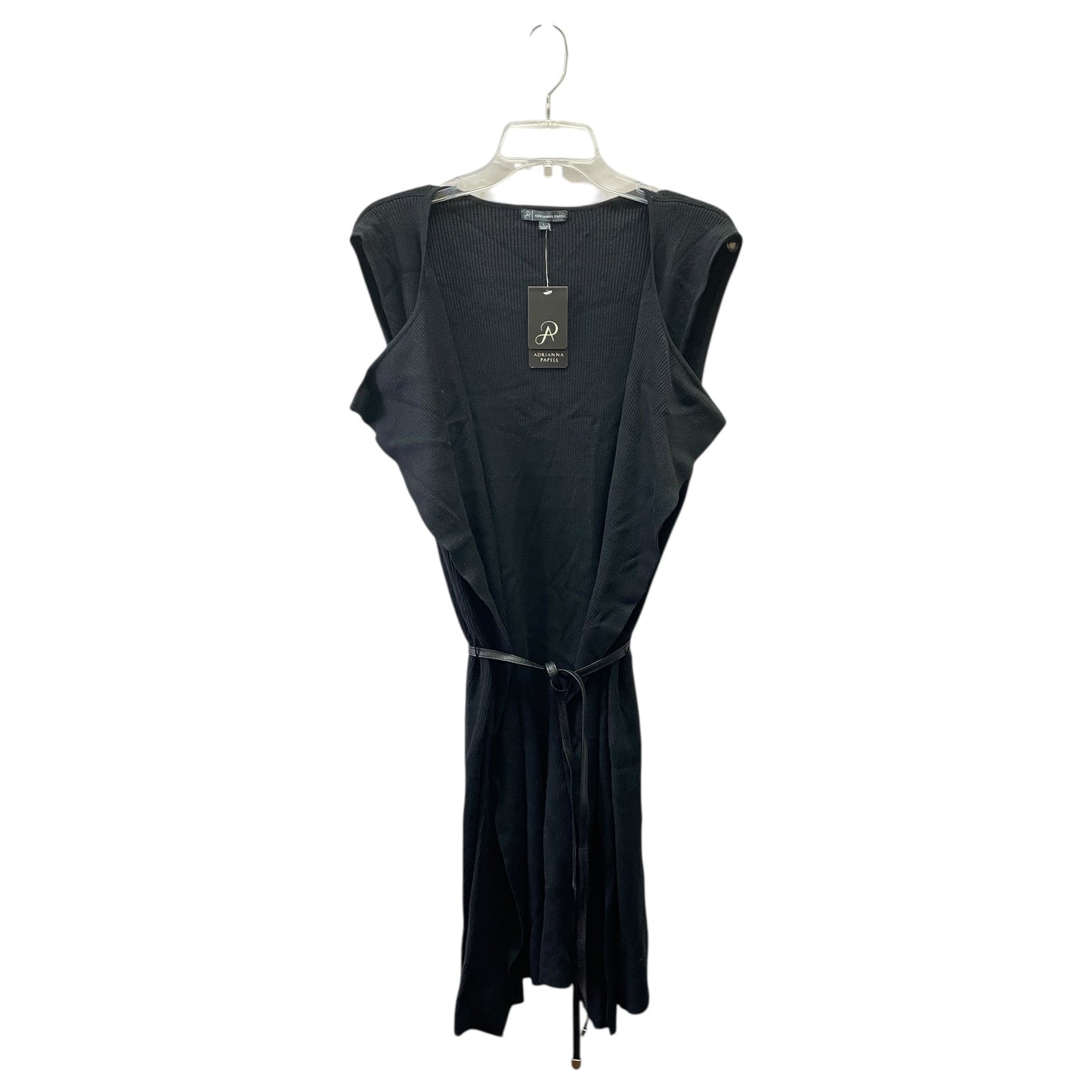 Vest Sweater By Adrianna Papell In Black, Size:L