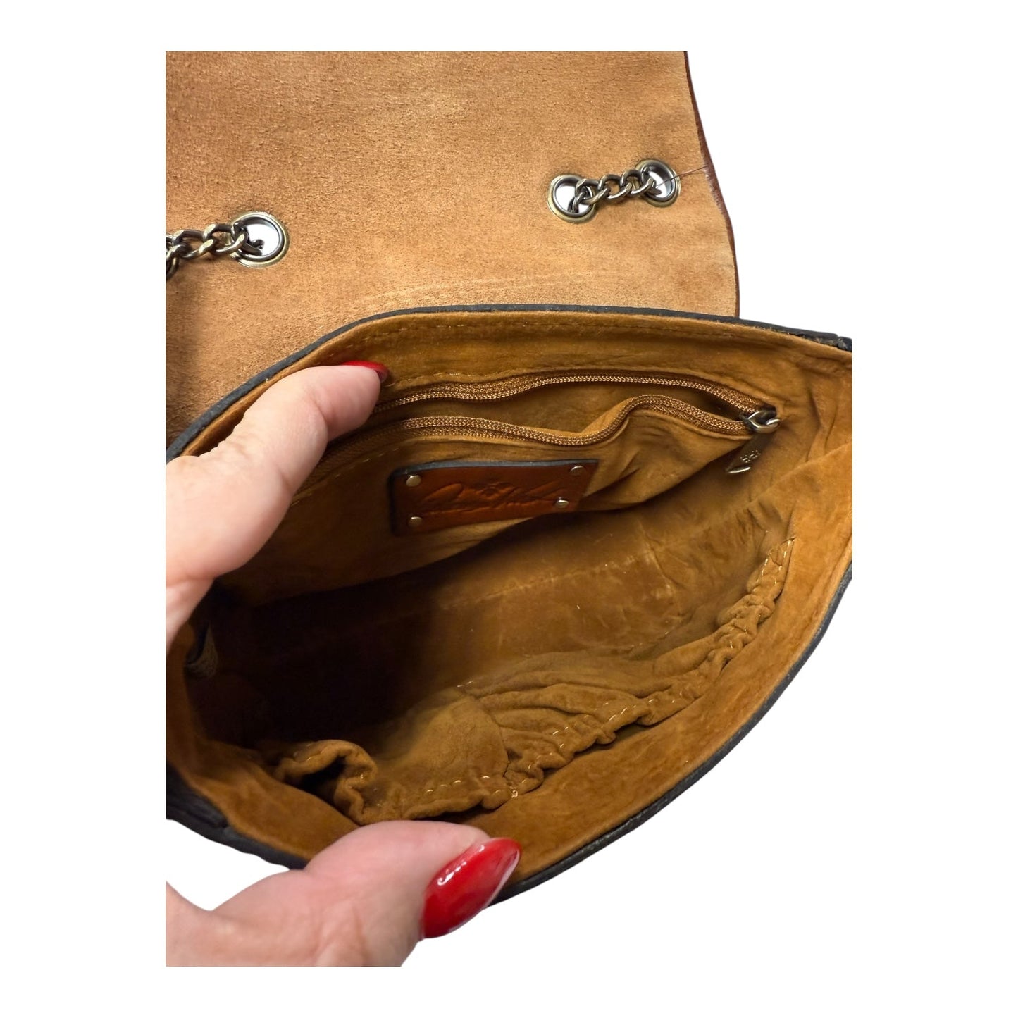 Crossbody Designer By Patricia Nash In Brown, Size:Small