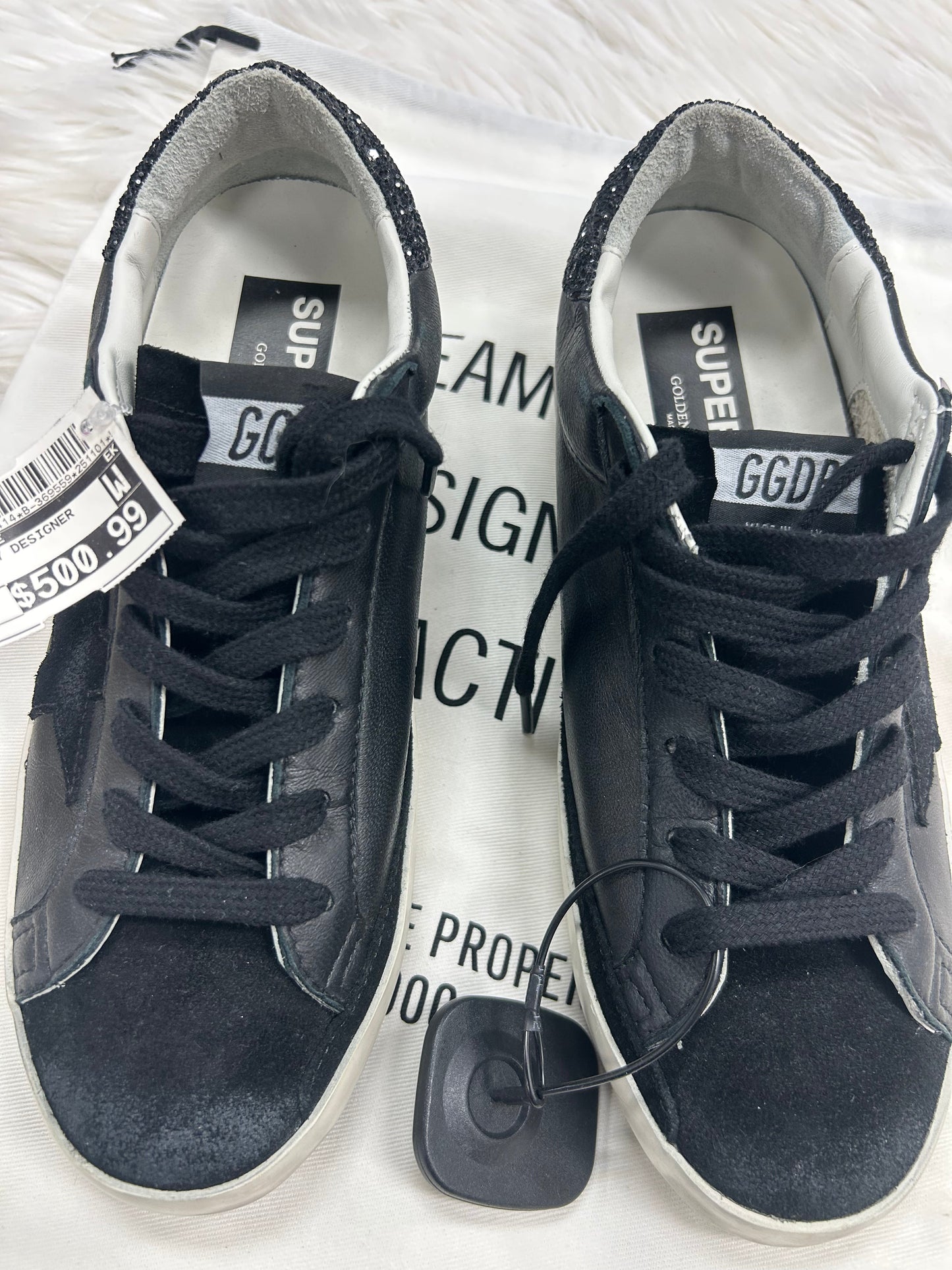 Shoes Luxury Designer By Golden Goose In Black, Size:8