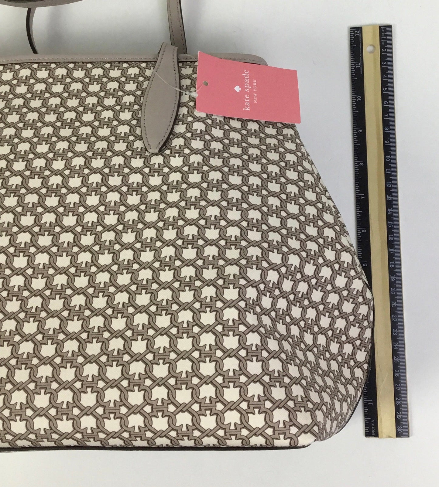 Handbag Designer By Kate Spade In Taupe, Size:Medium