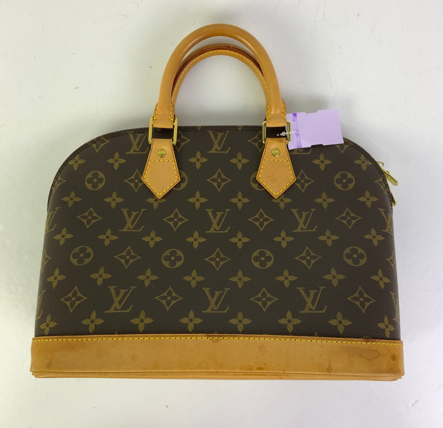 Handbag Luxury Designer By Louis Vuitton In Brown, Size:Medium