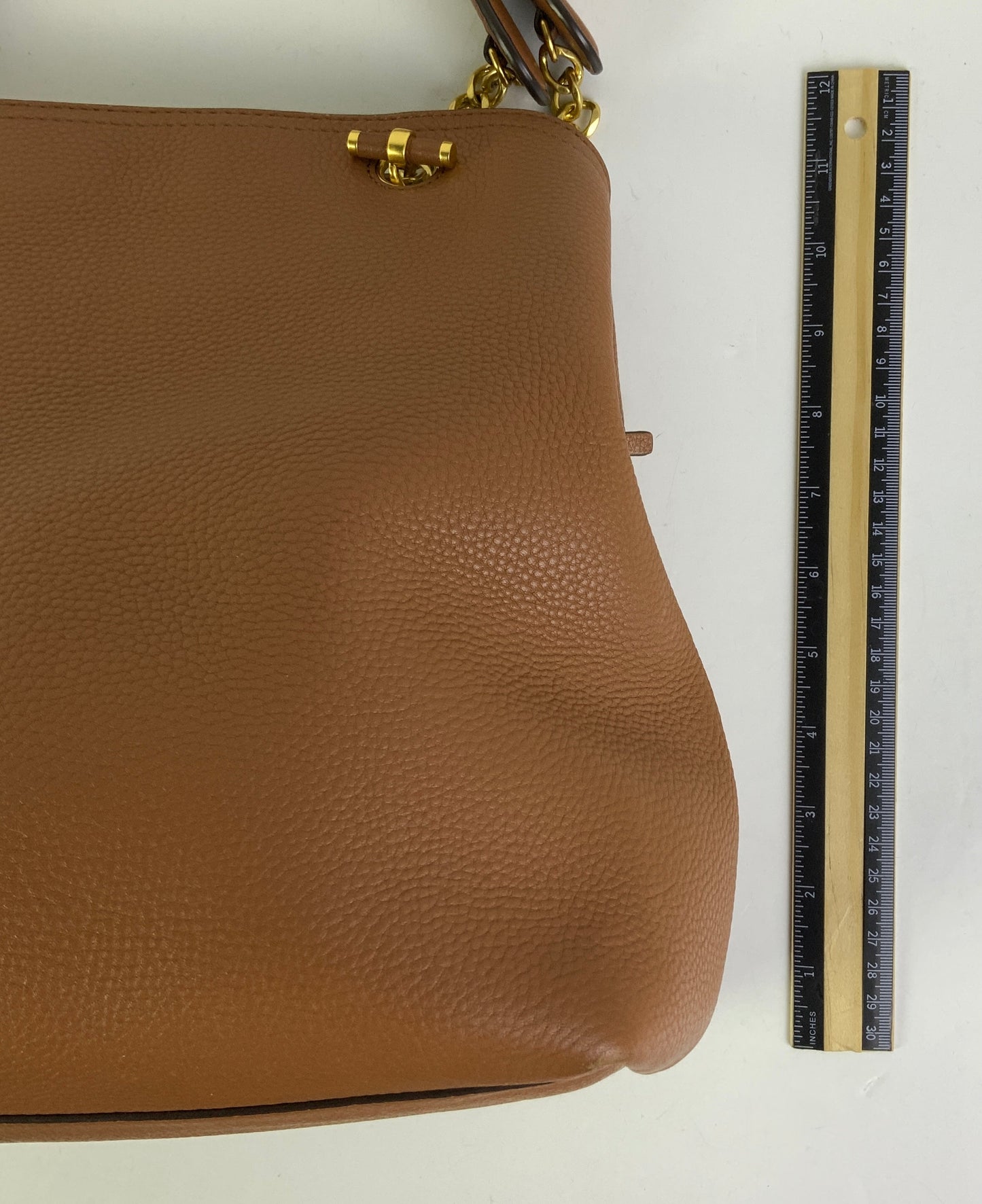 Handbag Designer By Tory Burch In Brown, Size:Large