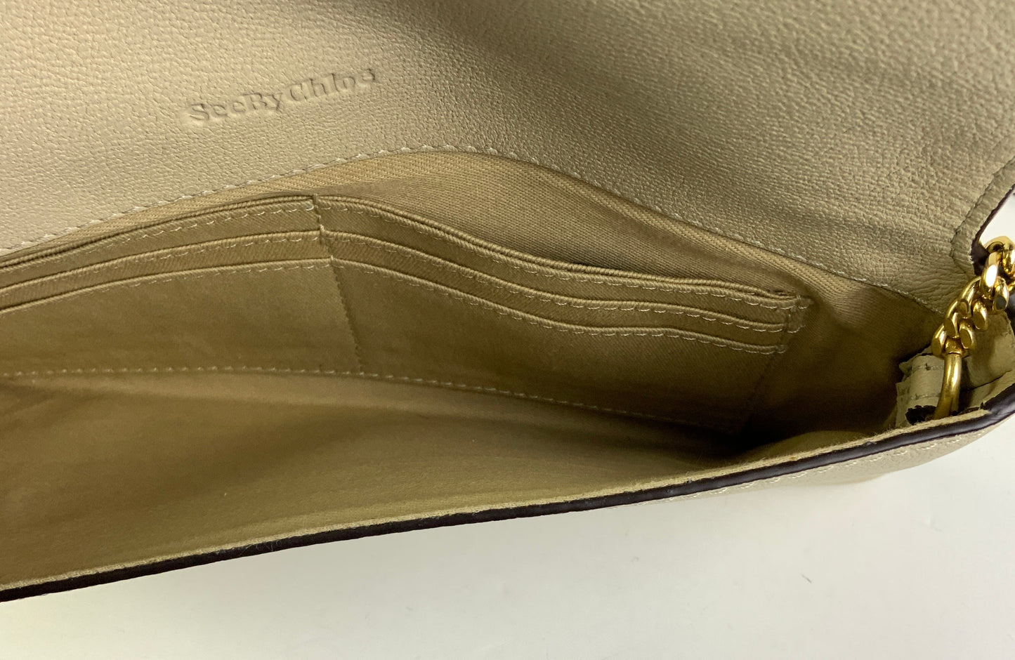 Crossbody Designer By See By Chloe In Beige, Size:Small